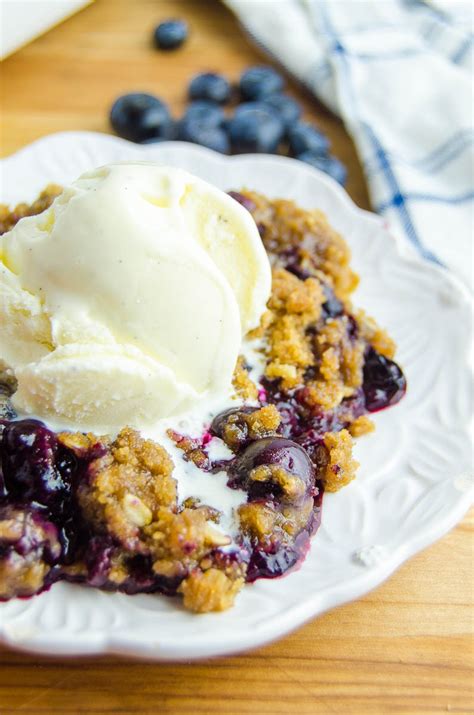 Easy Blueberry Crisp With Oats Recipe Lifes Ambrosia