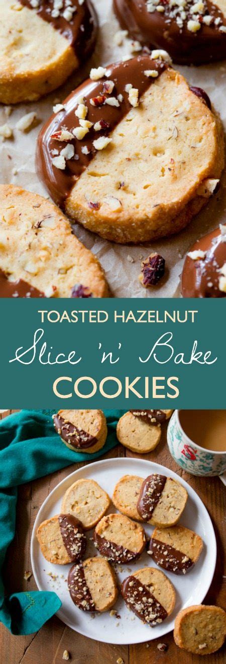Toasted Hazelnut Slice Bake Cookies With Milk Chocolate Sallys