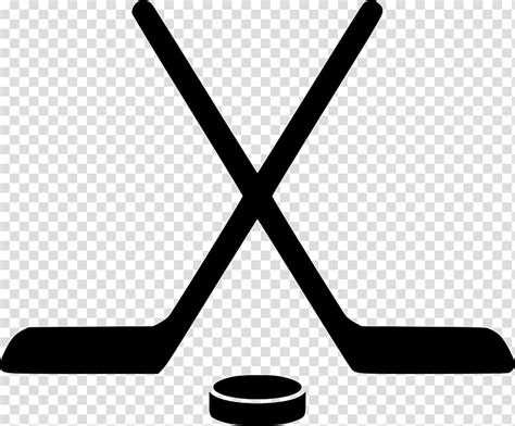 Black Hockey Stick And Disc Icon National Hockey League Hockey Sticks