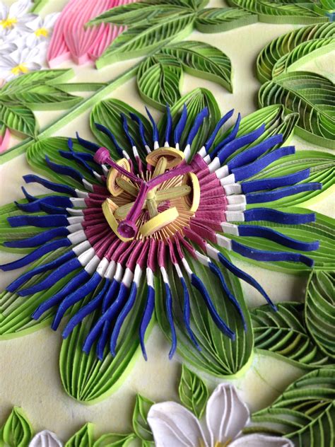 Passion Flower Quilling Quilling Work Origami And Quilling Quilling Paper Craft Paper Crafts