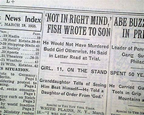 Albert Fish Serial Killer Child Rapist And Cannibal Trial Self Harm 1935