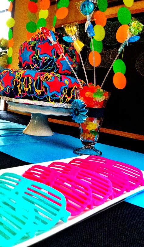 Snip Of The Neon Theme Party Neon Party Themes 40th Party Ideas
