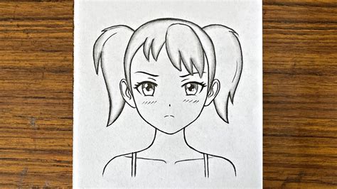 How To Draw Sad Anime Girl Anime Drawing Tutorial Easy Drawing