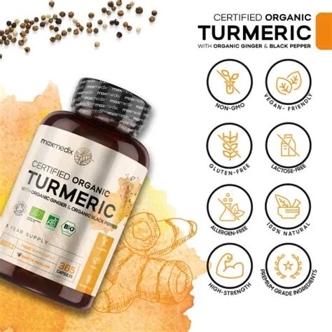 Buy Organic Turmeric With Ginger Black Pepper Weightworld