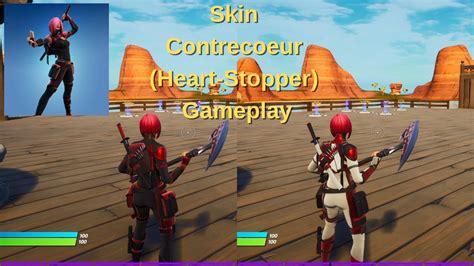 Skin Contrecoeur Heart Stopper Gameplay Fortnite Youtube