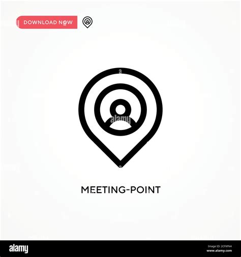 Meeting Point Simple Vector Icon Modern Simple Flat Vector