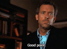 Hugh Laurie Good Point Gif Find Share On Giphy