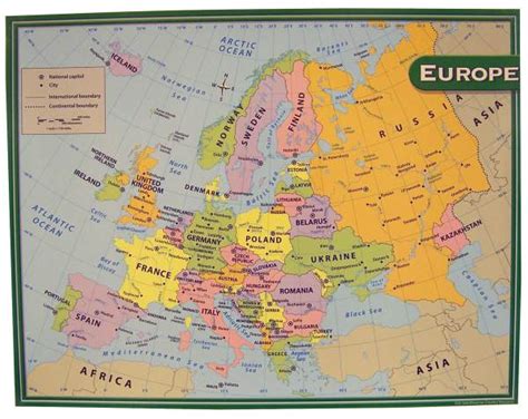 Europe Map Chart Teacher Created Resources