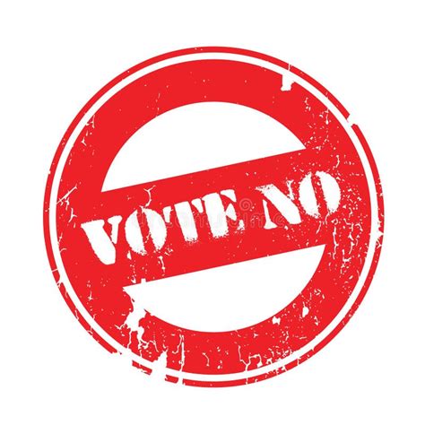 Vote No Rubber Stamp Stock Vector Illustration Of Electoral 88725570