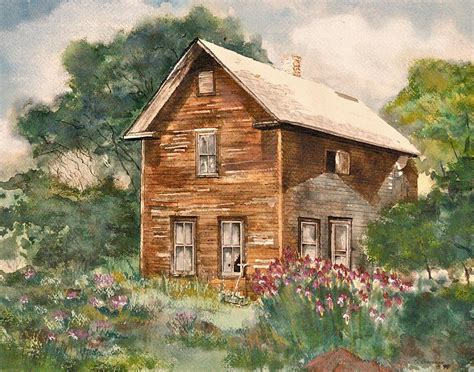 Finlayson Old House Painting By Susan Buscho