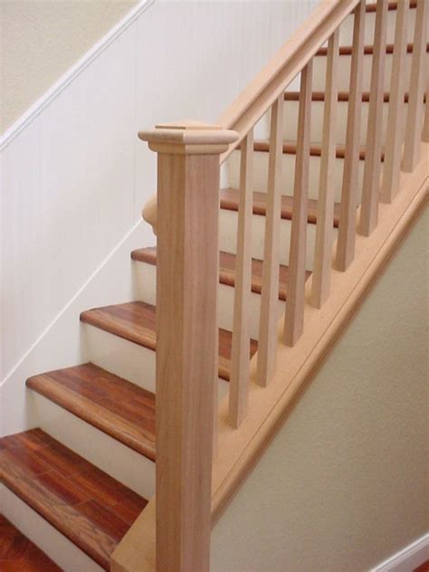 Find & download the most popular wood handrail photos on freepik free for commercial use high quality images over 8 million stock photos. Mahogany Stair Rail Square Tapered Balusters | sdstair ...