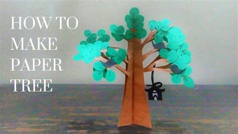 Diy Easy Paper Tree How To Make A Paper Tree Youtube