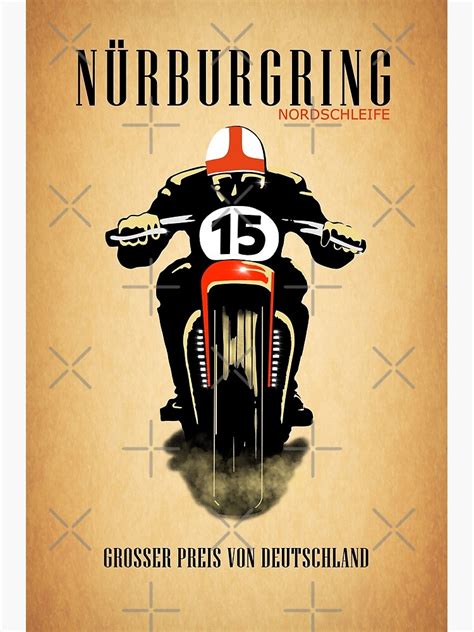 Vintage Nurburgring Nordschleife Poster For Sale By Rogue Design