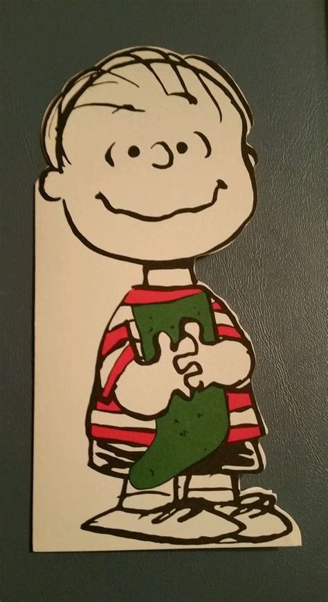 The children all skated around the pond. 1950s Vintage Peanuts Linus Die Cut Christmas Greeting Card Unused Charlie Brown | Vintage ...