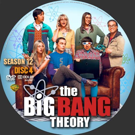 Big Bang Theory Season 12 Custom Dvd Labels Dvdcovercom