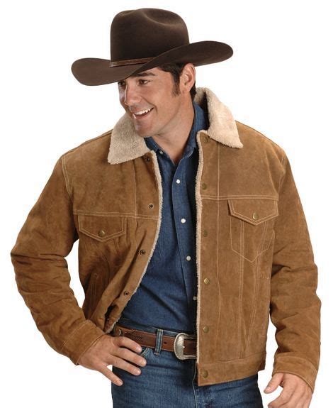 Scully Sherpa Lined Boar Suede Jacket Cowboy Outfit For Men Country