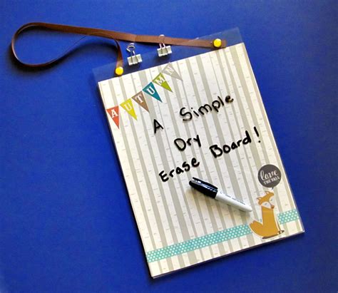 Diy Dry Erase Board My Scrapbook Evolution