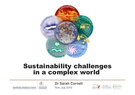 Sustainability Challenges In A Complex World