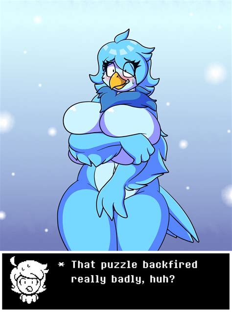 Rule 34 2023 Anthro Avian Bird Blue Feathers Blush Boobs Breasts