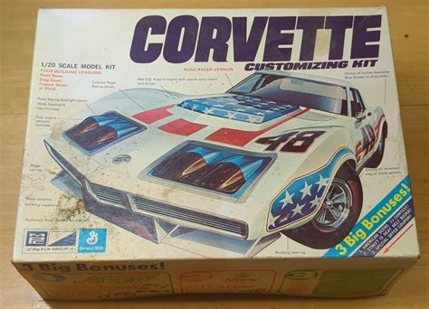 Vintage 1973 Mpc Corvette 120 Scale Customizing Model Kit 7330 Ebay