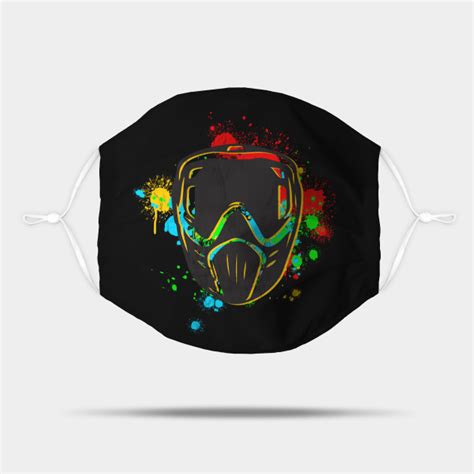 Paintball Splattered Camo Warrior Mask Helmet Camo Mask Teepublic