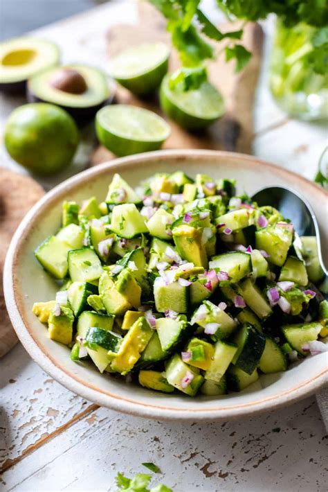 Avocado Cucumber Salad Kitchen Confidante