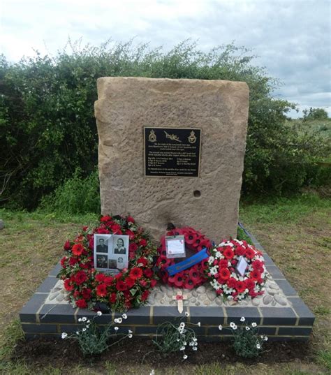 Memorial Unveiled Honouring Ww2 Bomber Crew Killed In Crash