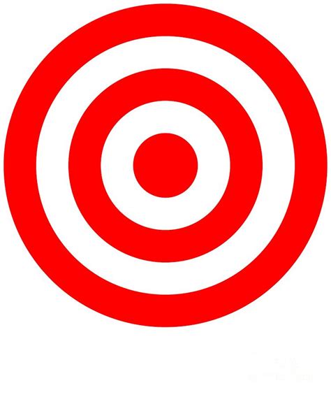 The bullseye target by challenge target can be fun and quite challenging! Bullseye Target Red White Shooting Rings Digital Art by Phoxy Design