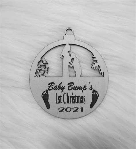 2021 Baby Bumps 1st Christmas Ornaments Svg File Digital Etsy