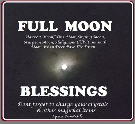 Full Moon Blessings To You All