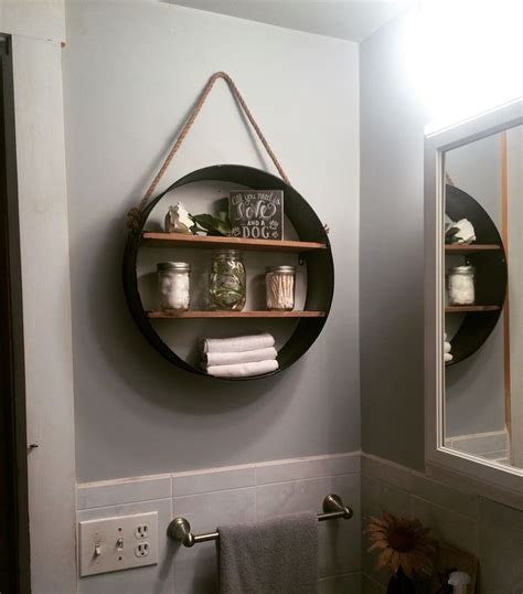 Rustic Bathroom Shelf From Hobby Lobby In Love Rustic Bathroom