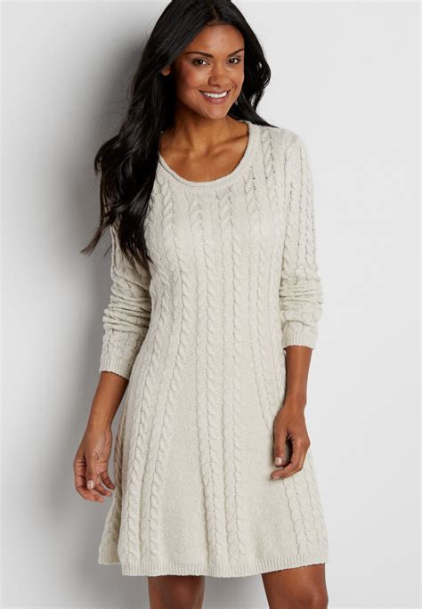 Cable Knit Sweater Dress Original Price Available At