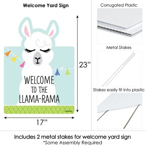 Whole Llama Fun Welcome Sign Custom Llama Fiesta Party Etsy