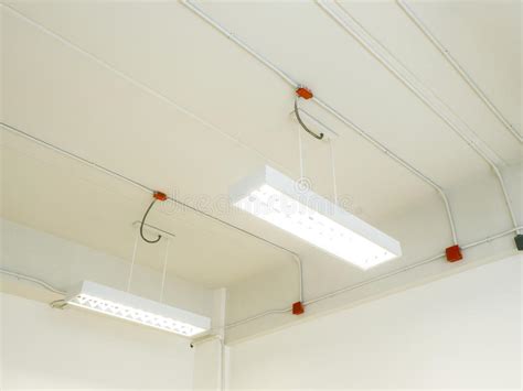 Fluorescent Lamp On The Modern Ceiling Stock Photo Image Of