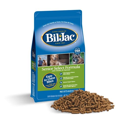 We'll begin this review of bil jac dry food puppy select formula with a detailed discussion of the ingredients. Senior Select Formula Dog Food | Bil-Jac