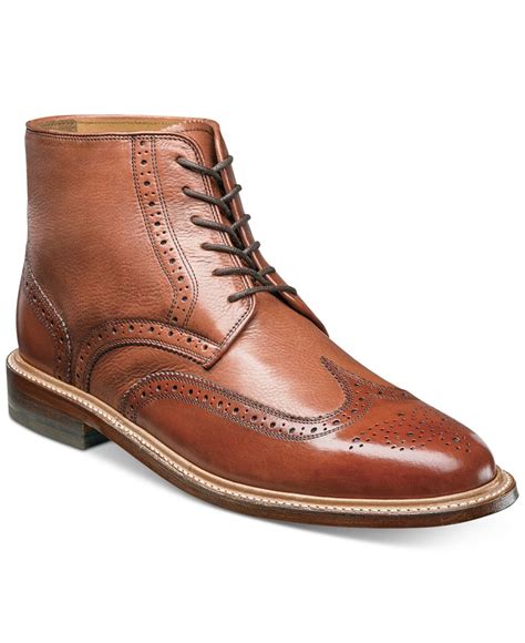 Florsheim Leather Heritage Wingtip Boots In Brown For Men Lyst