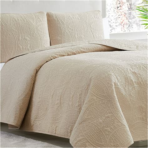 Mellanni Bedspread Coverlet Set Comforter Bedding Cover Oversized Quilt Set 2 Piece Twin