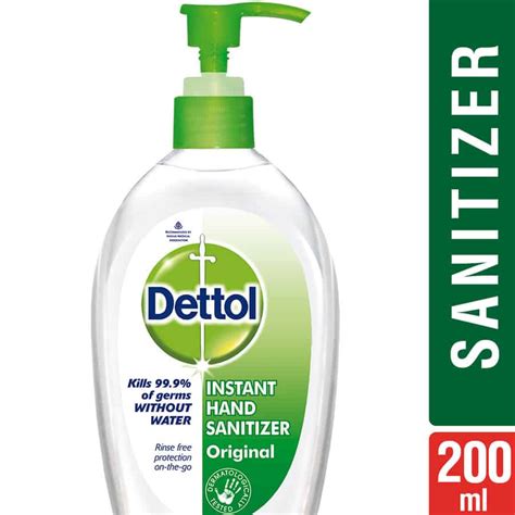 Hand sanitizers are not as effective as hand washing but can be an alternative in certain situations. Buy Dettol Instant Hand Sanitizer, Original - 200 Ml ...