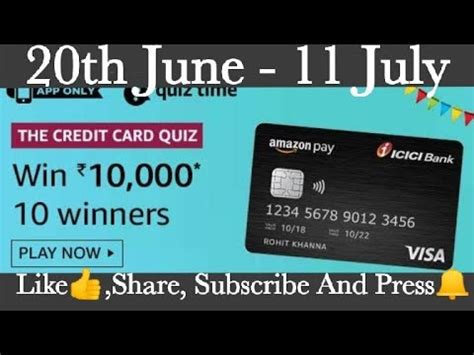 We did not find results for: Amazon Quiz Answers Today | The Credit Card Quiz |Win 10,000 Amazon Pay Balance | 20th June ...