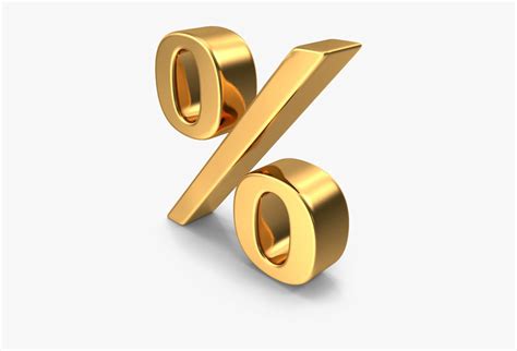 Percentage Symbol Png Download Image Gold Percent Png Transparent