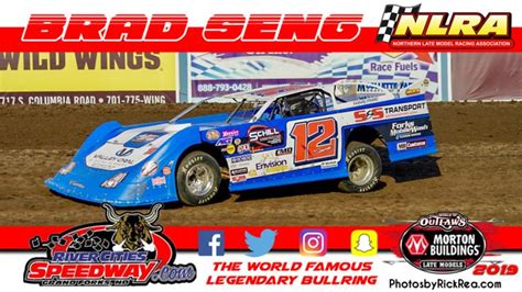 Brad Seng Racing His Nlra Late Model With The World Of Outlaws Late