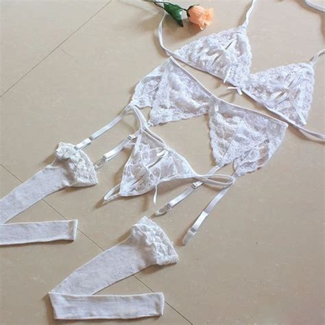 4pcs set sexy erotic underwear sex lingerie set women lace bralette bra free download nude