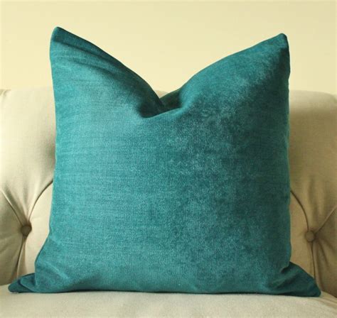 Decorative Teal Blue Pillow Dark Turquoise Pillow Cover