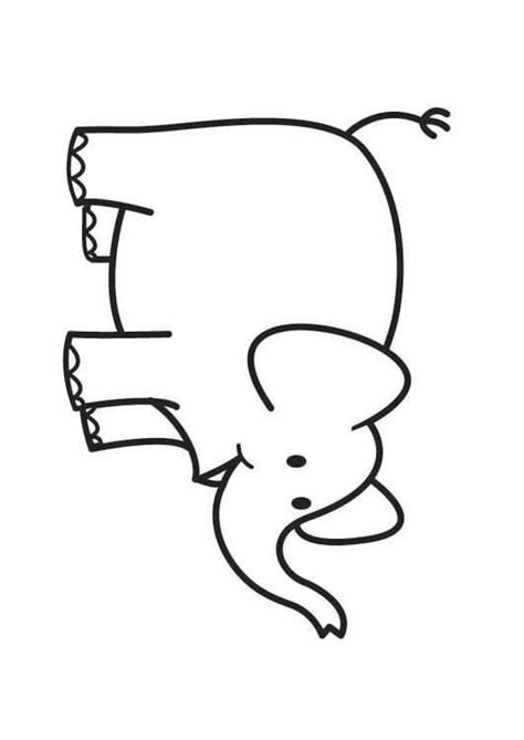 Kleurplaat Olifant Elmer