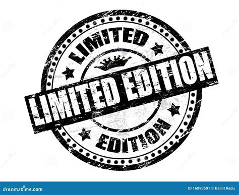 Limited Edition Stamp Vector Illustration 82607352