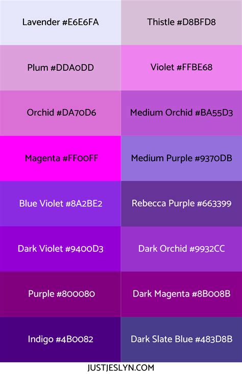 √ Blue Purple Hex Code