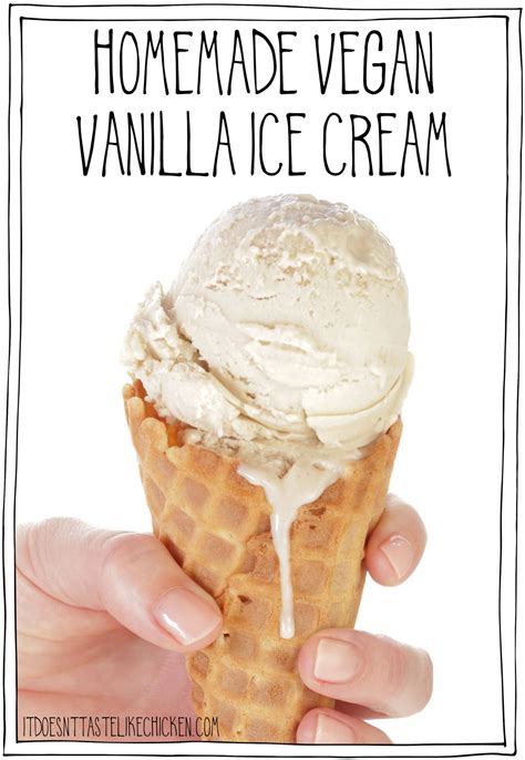 Vegan Vanilla Ice Cream Cashew Base It Doesnt Taste Like Chicken