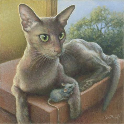 Cat And Mouse Paintings On The Edge Cat And Mouse Lynn Bonnette