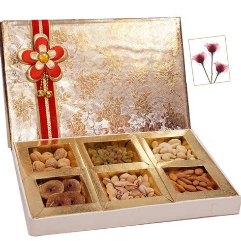 Fancy chocolate gift box manufacturers & wholesalers. Adorning Dryfruit Box - Assorted Dry fruits 400 grams (6 ...