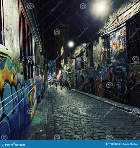 Graffiti Alley Editorial Stock Image Image Of Australia 170820234